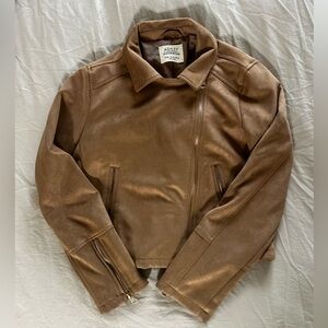Tan Faux Suede Jacket